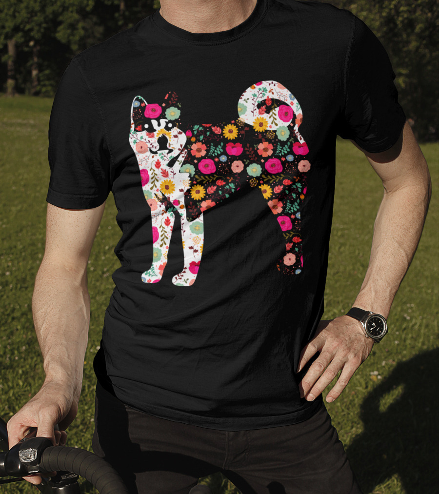 Akita Floral Patterned Body T-Shirt