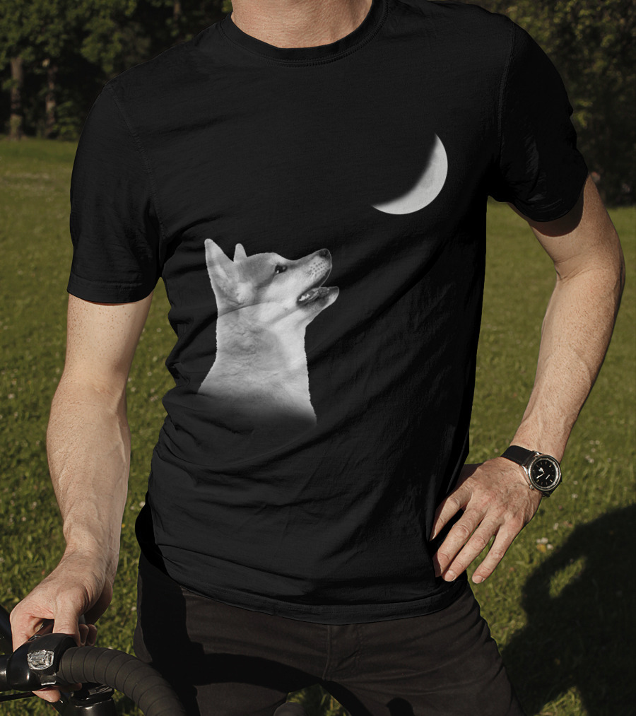 Akita Moonlight Lunar Gaze T-Shirt