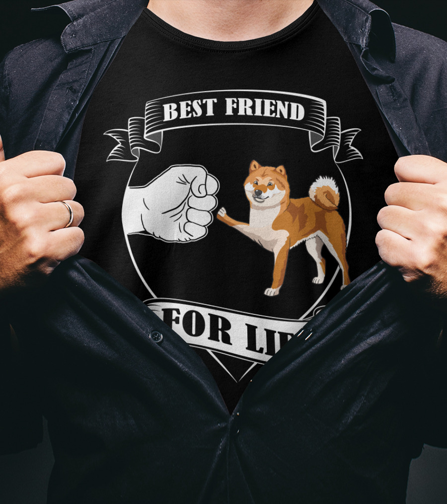 Best Friend For Life Dog Paw Bump T-Shirt