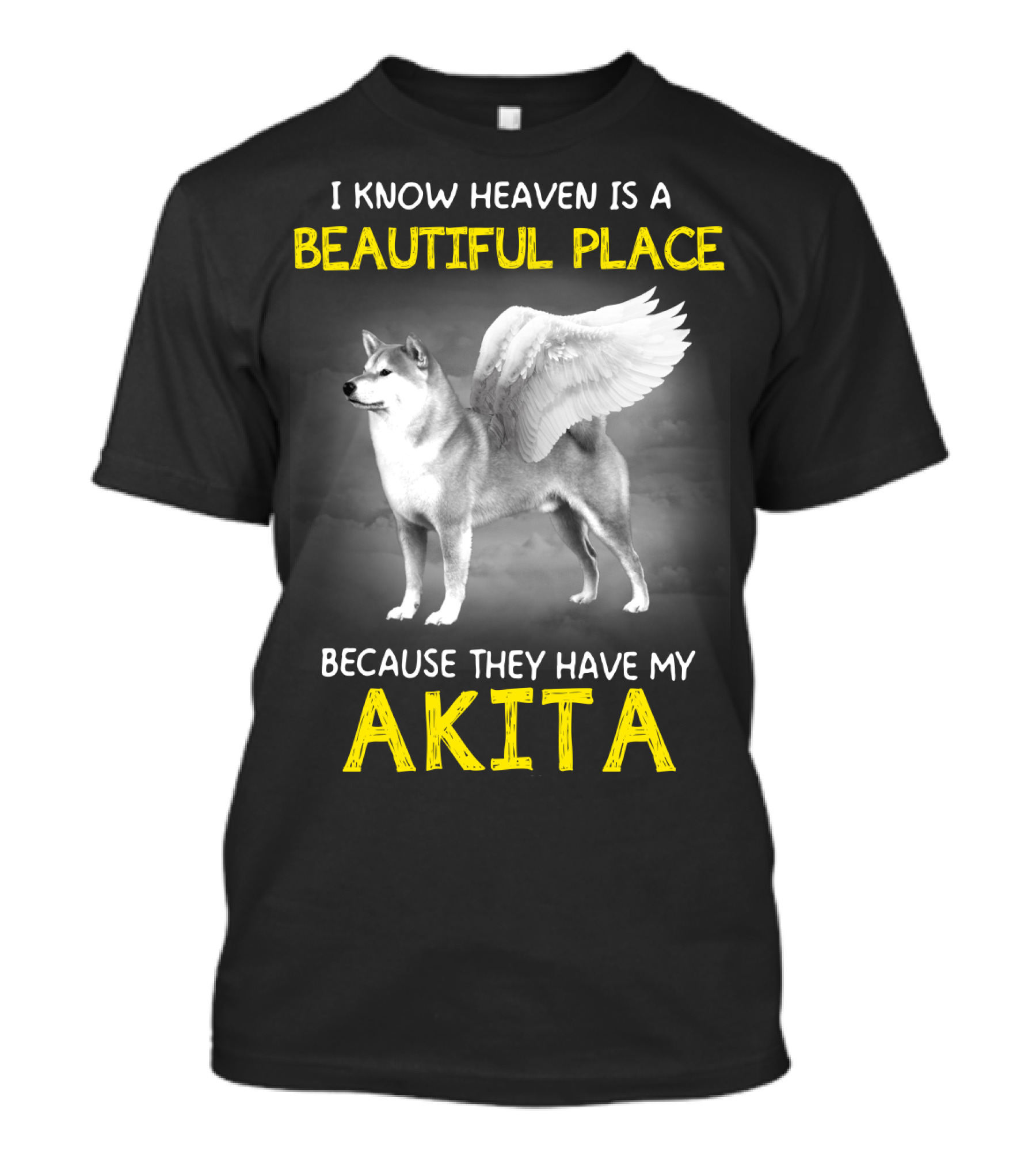 I Know Heaven Is A Beautiful Place Because They Have My Akita T-Shirt