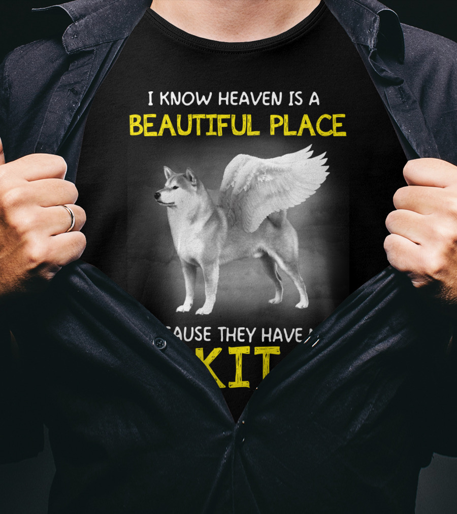 I Know Heaven Is A Beautiful Place Because They Have My Akita T-Shirt