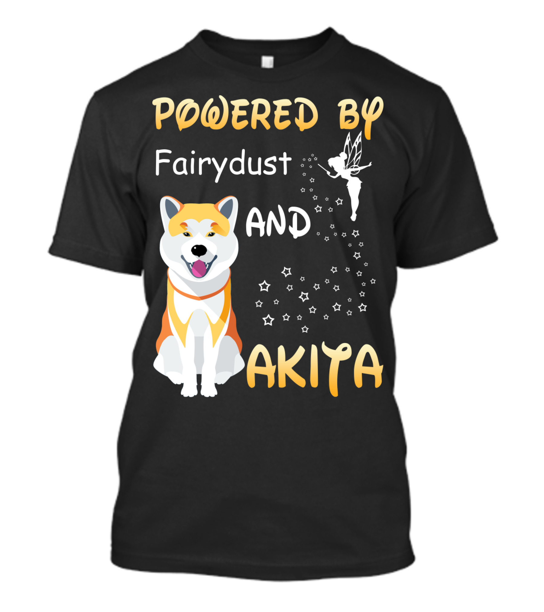 Powered By Fairydust And Akita T-Shirt