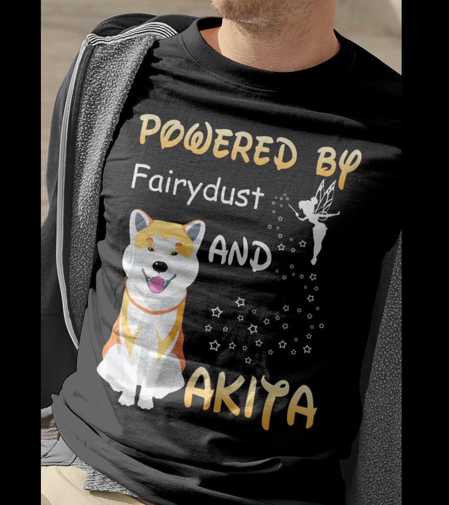 Powered By Fairydust And Akita T-Shirt