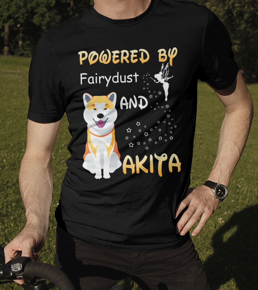 Powered By Fairydust And Akita T-Shirt