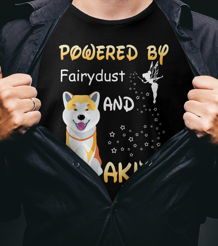Powered By Fairydust And Akita T-Shirt