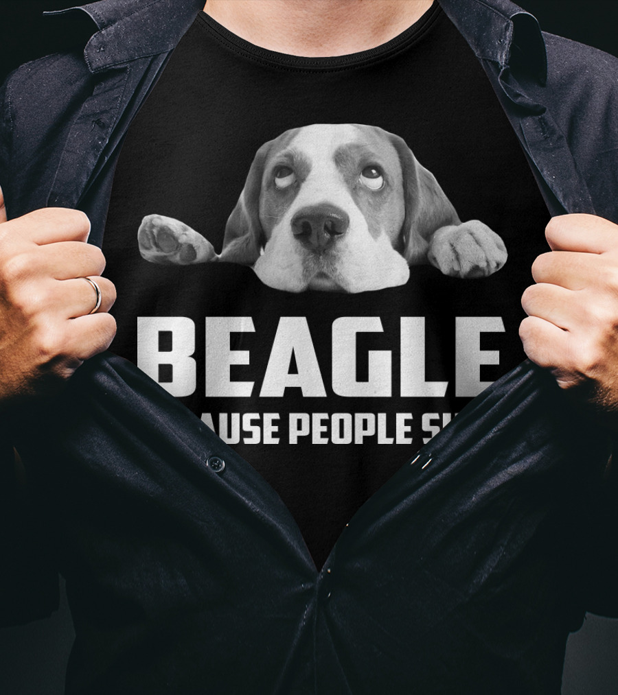 Beagle Because People Suck Dog Humor T-Shirt