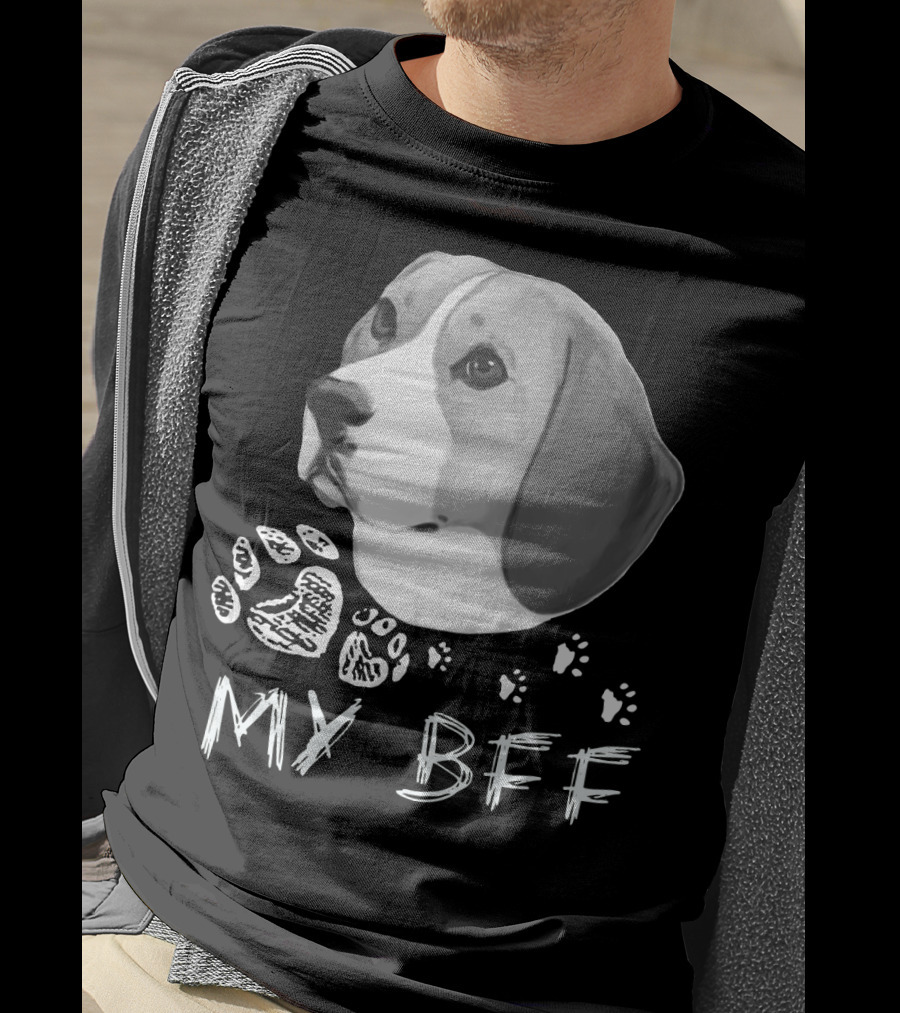 Beagle My BFF Paw Prints T-Shirt