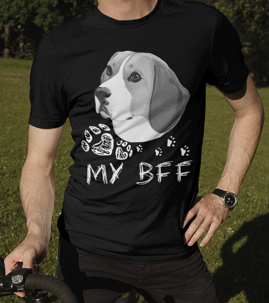 Beagle My BFF Paw Prints T-Shirt