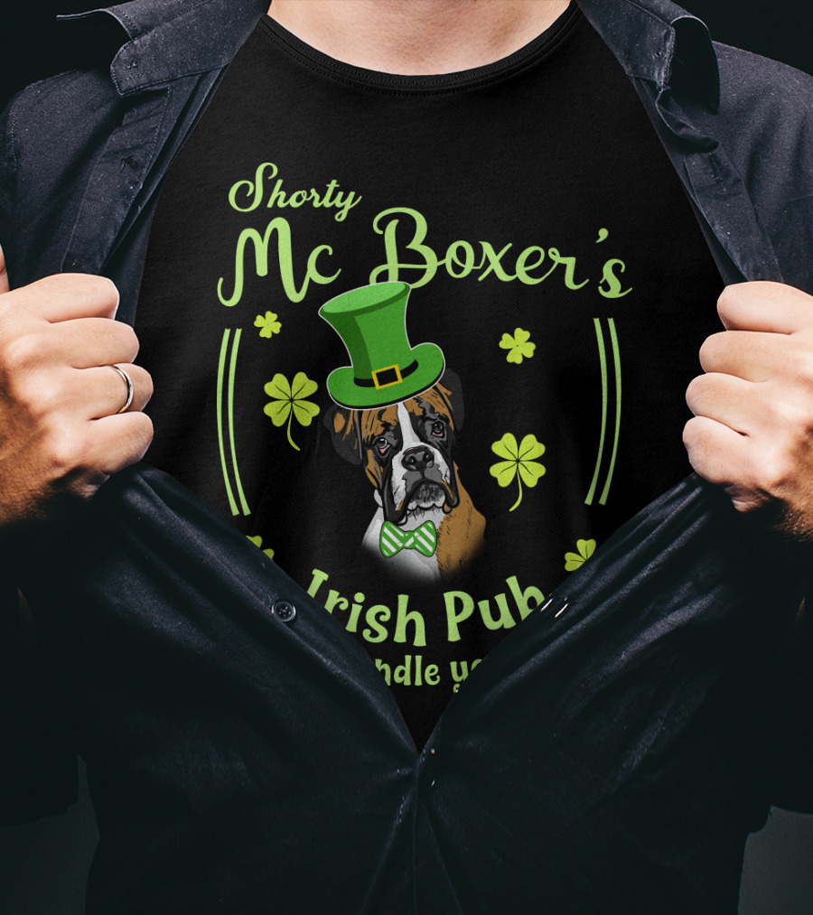 Shorty Mc Boxer's Irish Pub Can Ya Handle Yer Licker T-Shirt