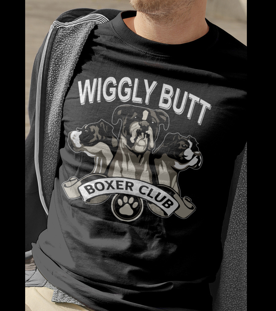 Wiggly Butt Boxer Club Paw Trio T-Shirt