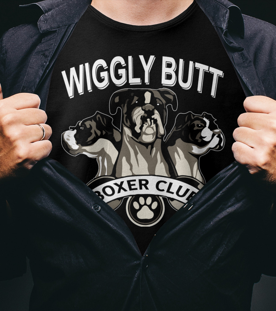 Wiggly Butt Boxer Club Paw Trio T-Shirt