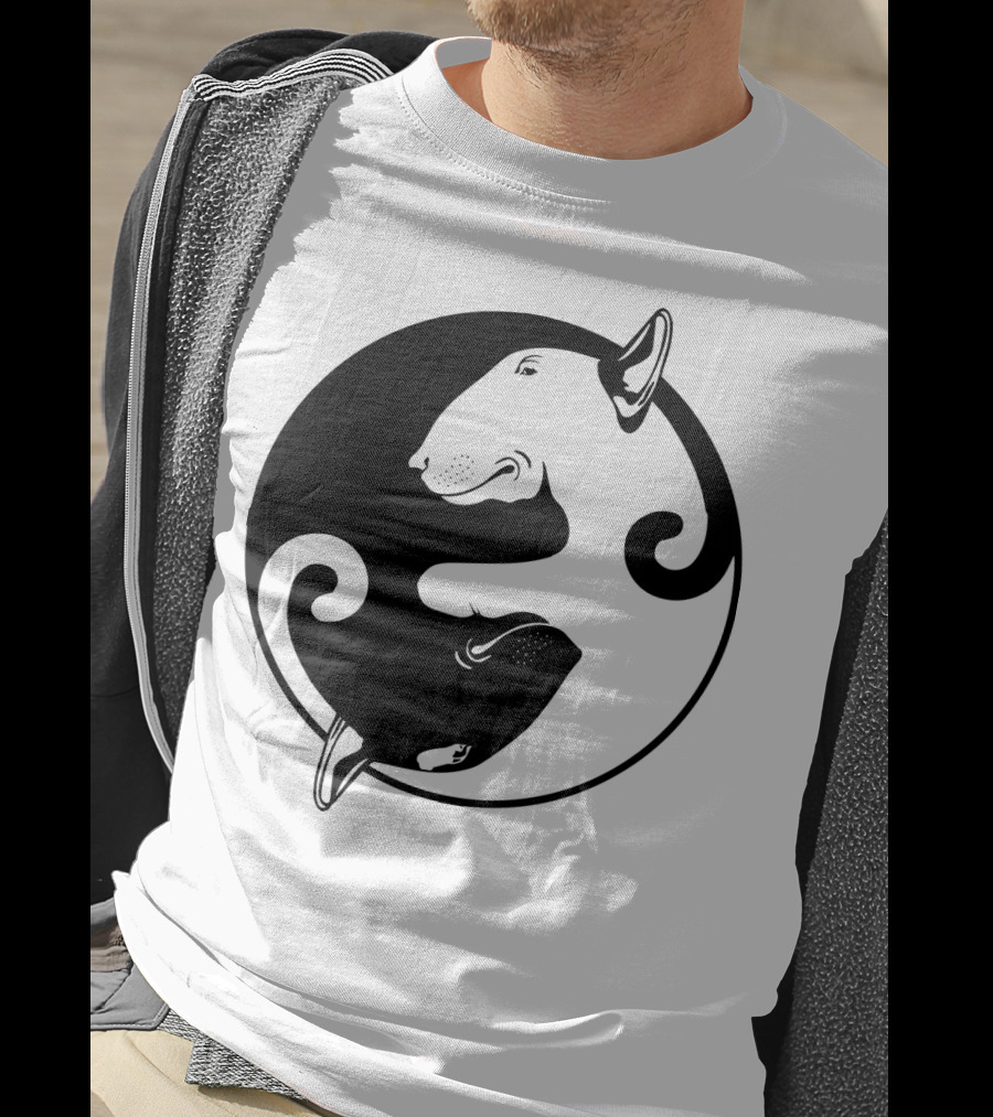 Yin Yang Bullterrier T-Shirt
