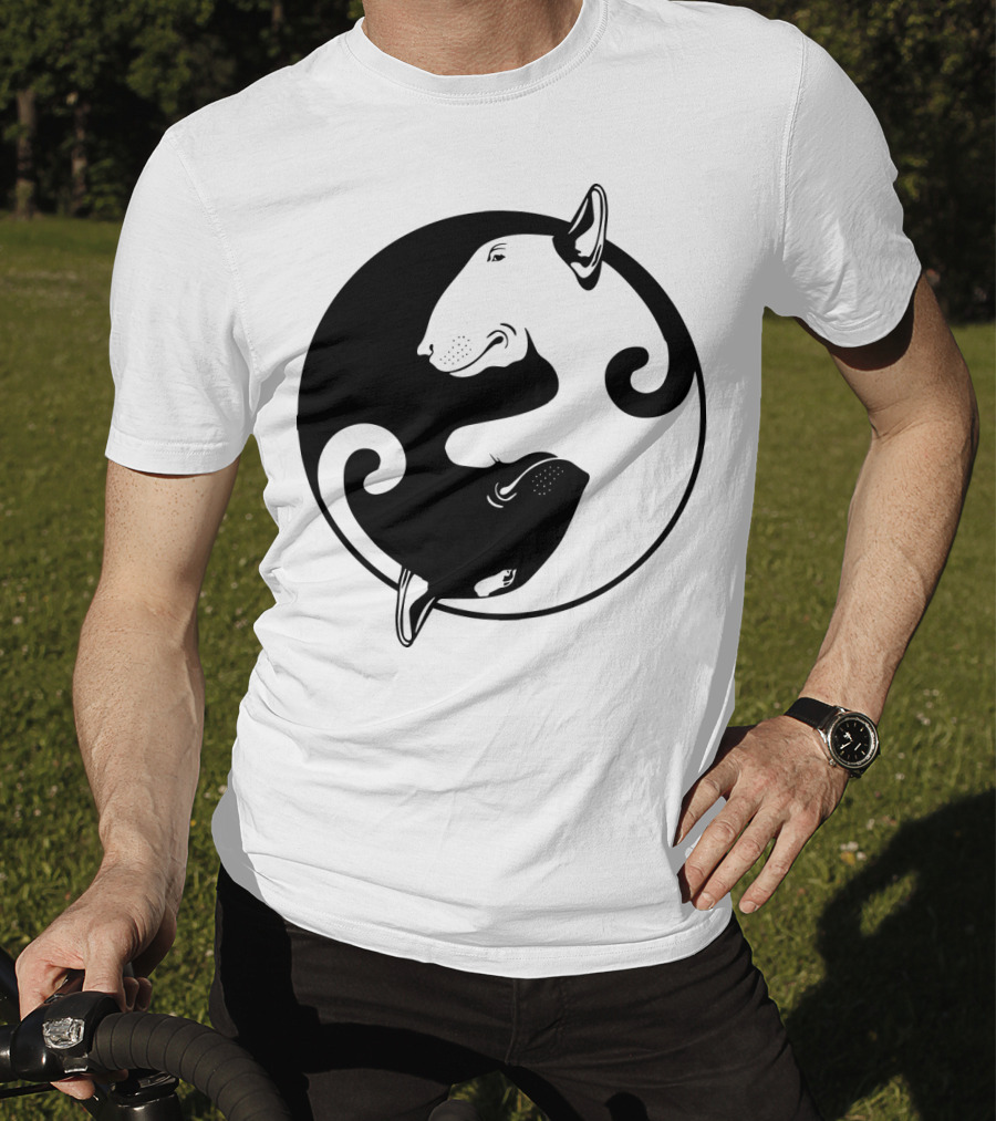 Yin Yang Bullterrier T-Shirt