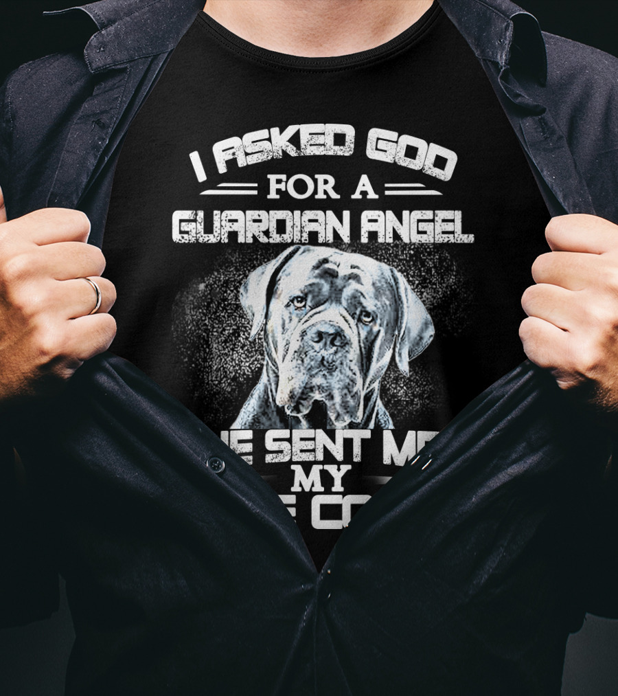 I Asked God For A Guardian Angel He Sent Me My Cane Corso T-Shirt