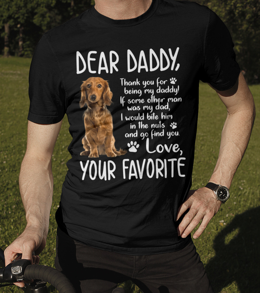 Dear Daddy Thank You For Being My Daddy Love Your Favorite Cocker Spaniel T-Shirt