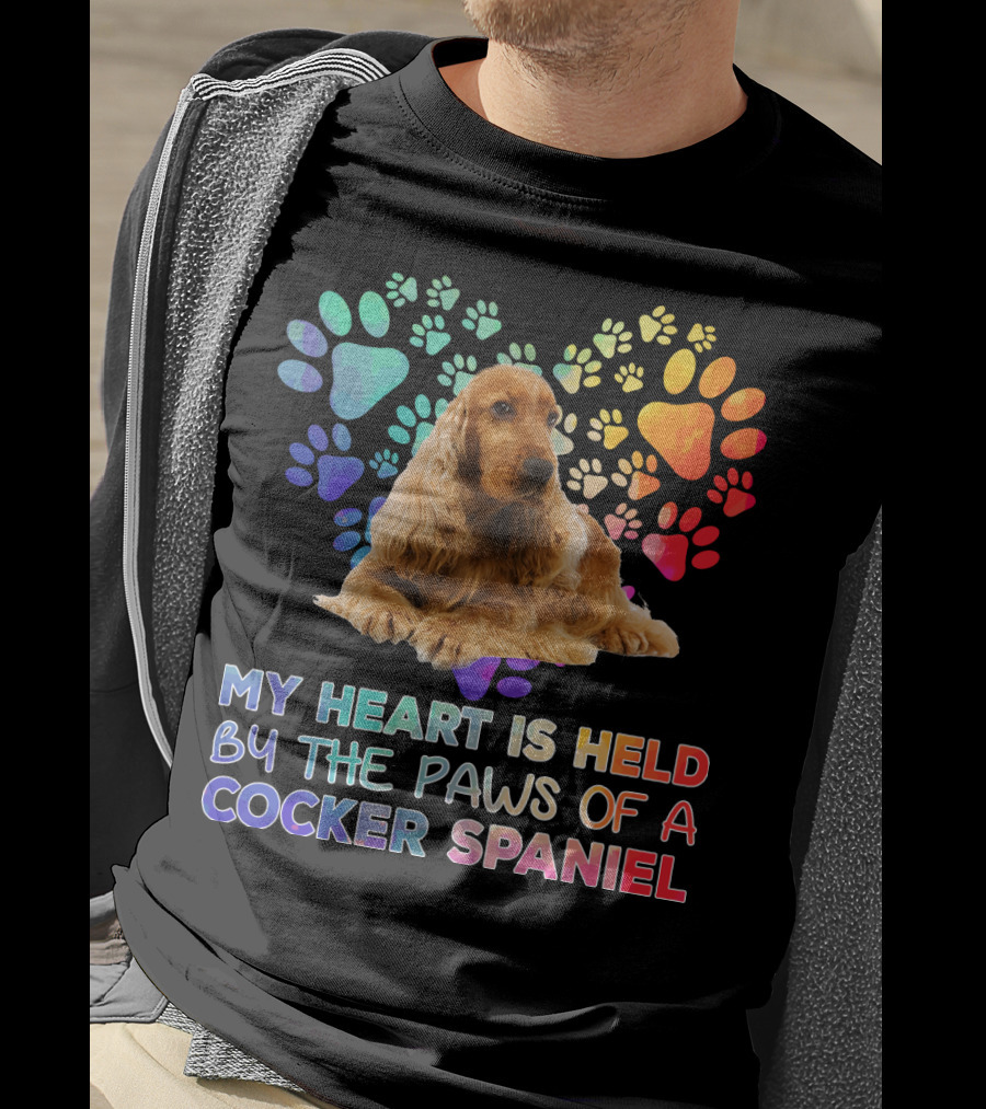 My Heart Is Held By The Paws Of A Cocker Spaniel T-Shirt