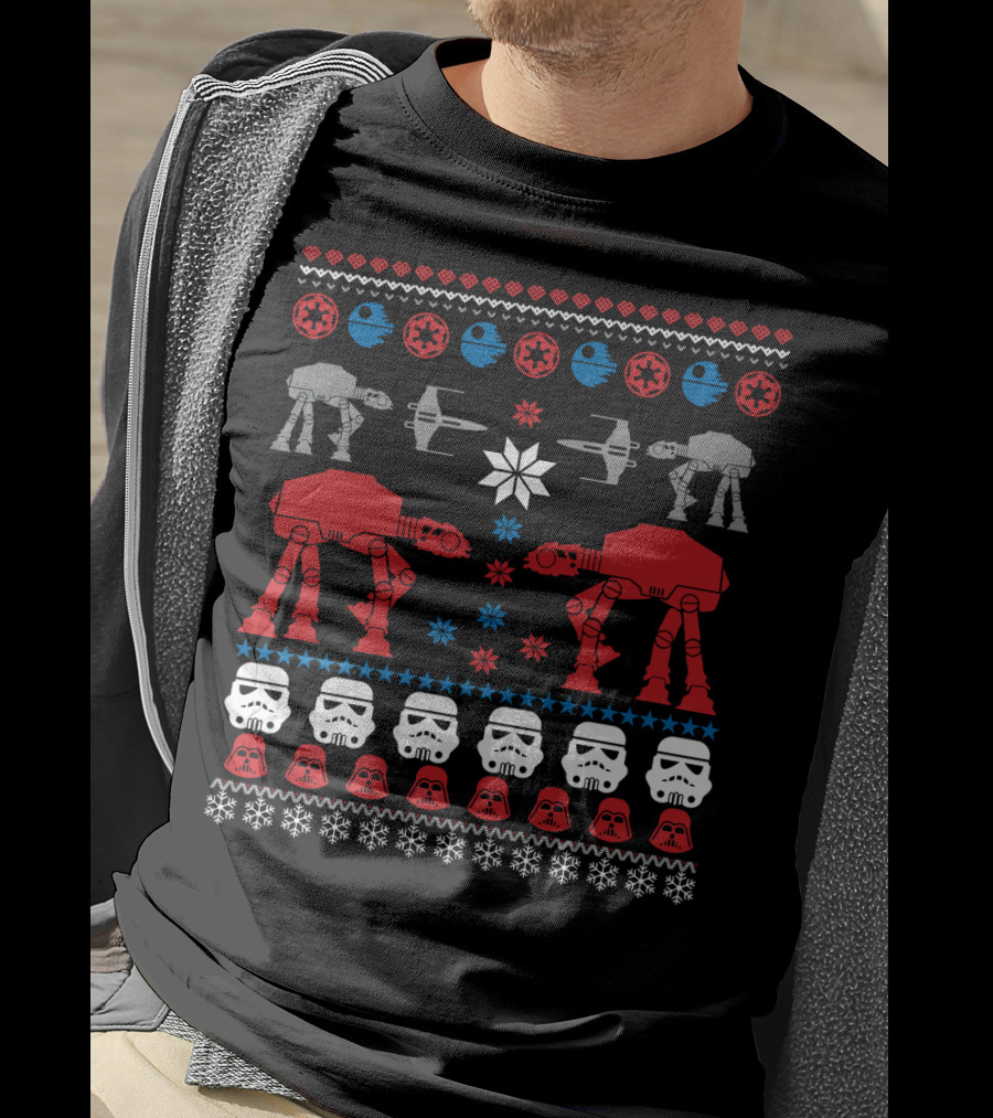 Star Wars Civil War AT-ATs Tie Fighters And Stormtroopers T-Shirt