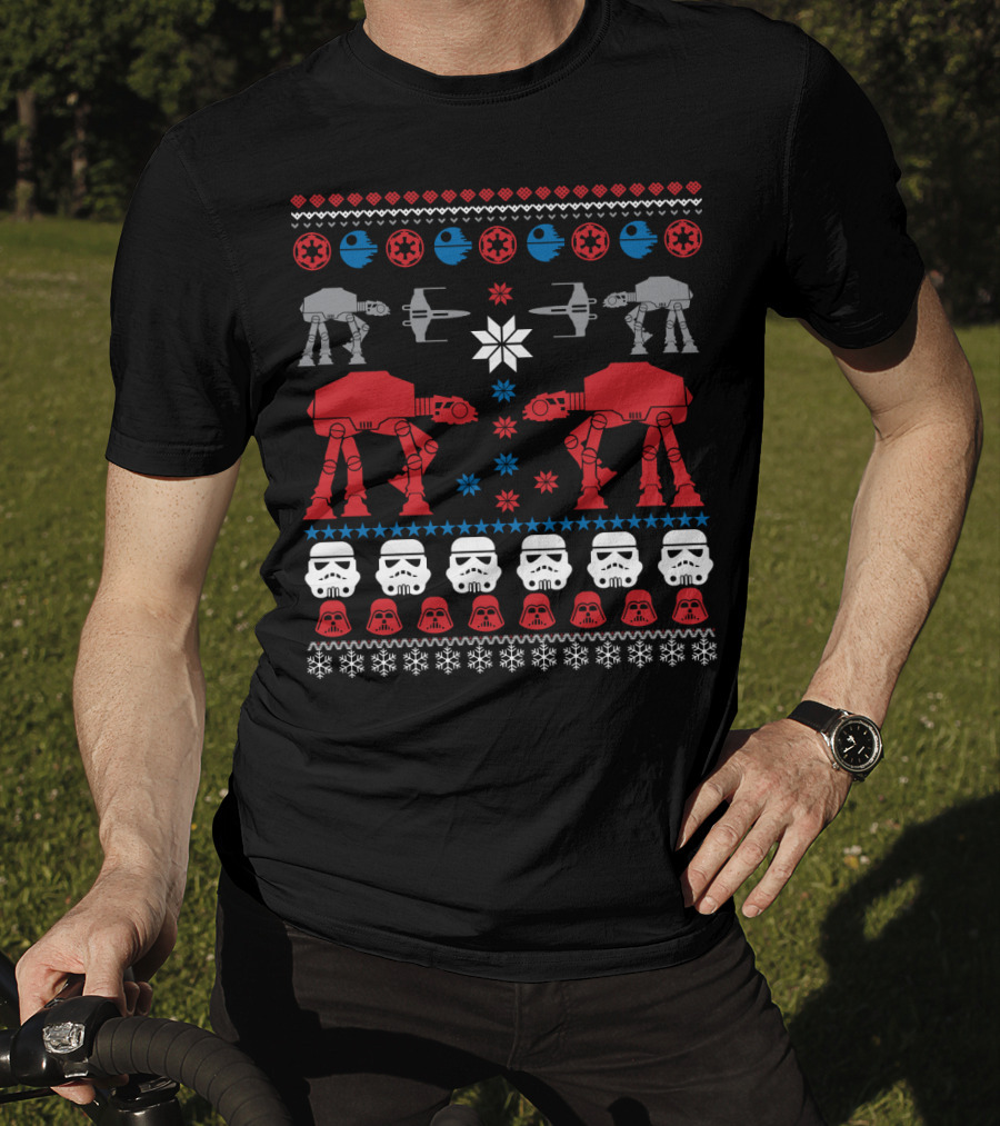 Star Wars Civil War AT-ATs Tie Fighters And Stormtroopers T-Shirt
