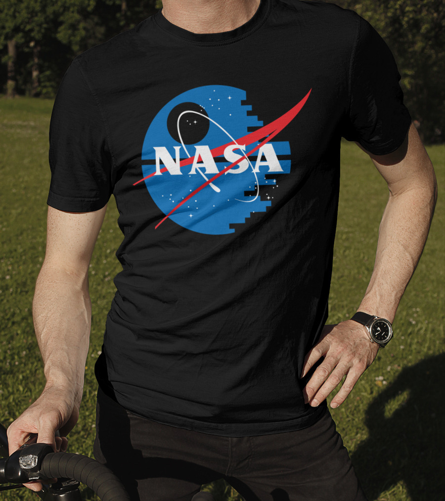 NASA Death Moon Star Wars Combination T-Shirt