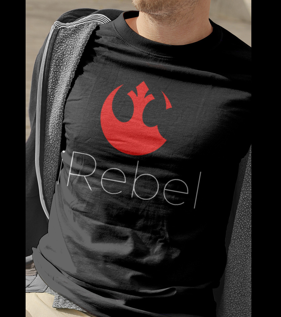 IRebel Star Wars Rebel Alliance Apple Logo Mashup T-Shirt