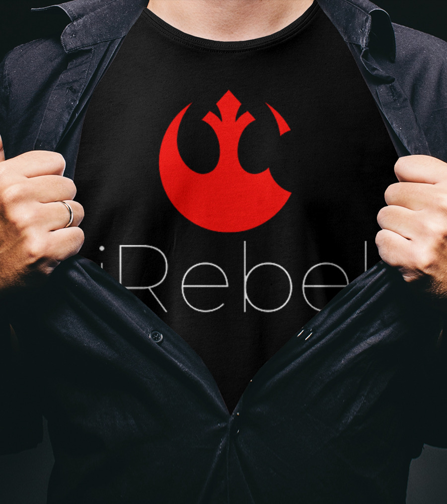 IRebel Star Wars Rebel Alliance Apple Logo Mashup T-Shirt