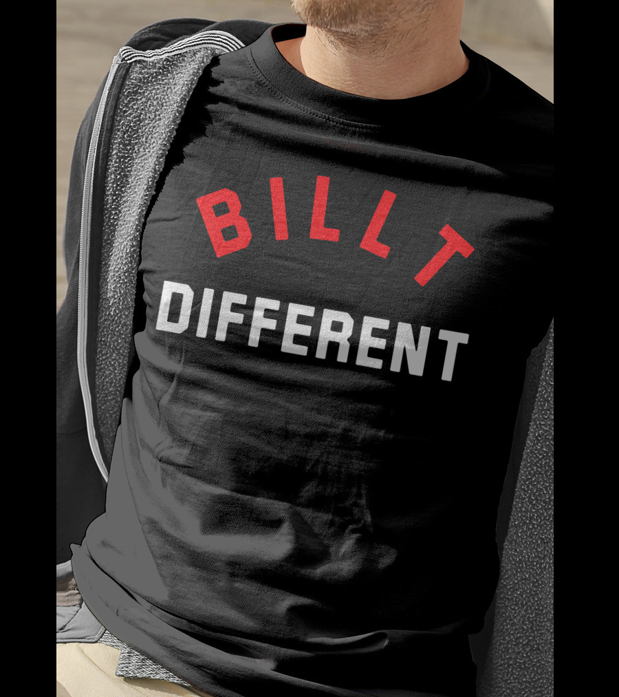 Billt Different Patriots Football Phrase T-Shirt