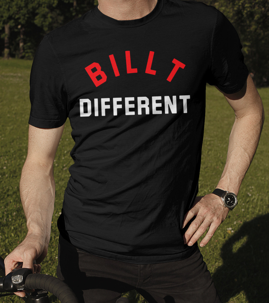 Billt Different Patriots Football Phrase T-Shirt