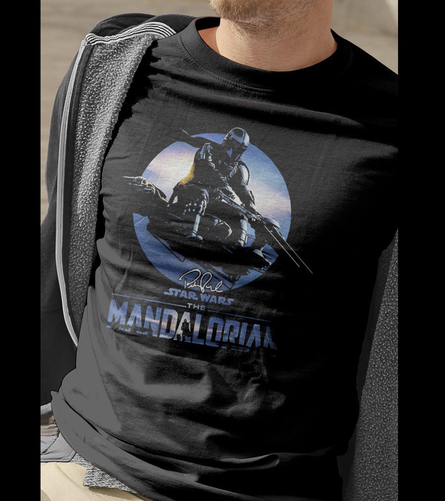 Star Wars The Mandalorian Mando Wild Ride Signature T-Shirt