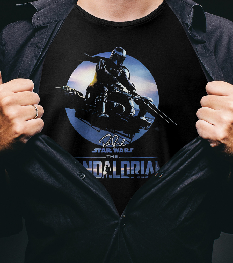 Star Wars The Mandalorian Mando Wild Ride Signature T-Shirt
