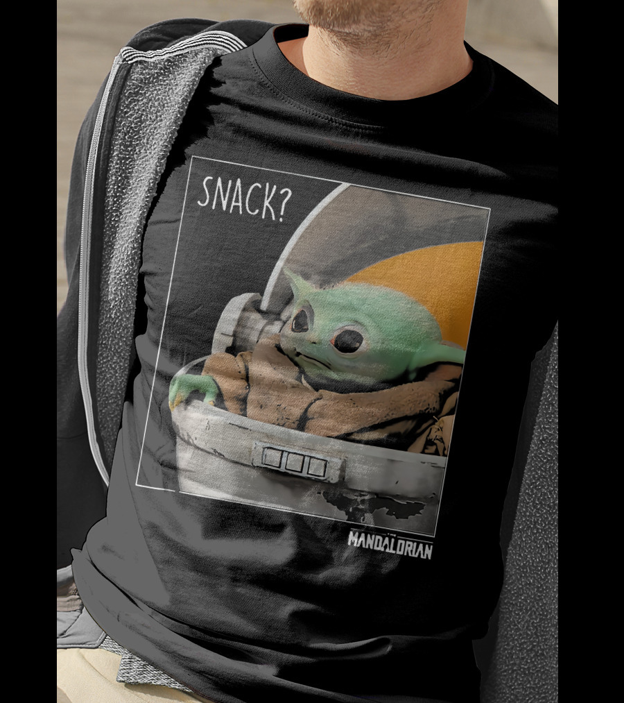 Snack Baby Yoda The Mandalorian T-Shirt