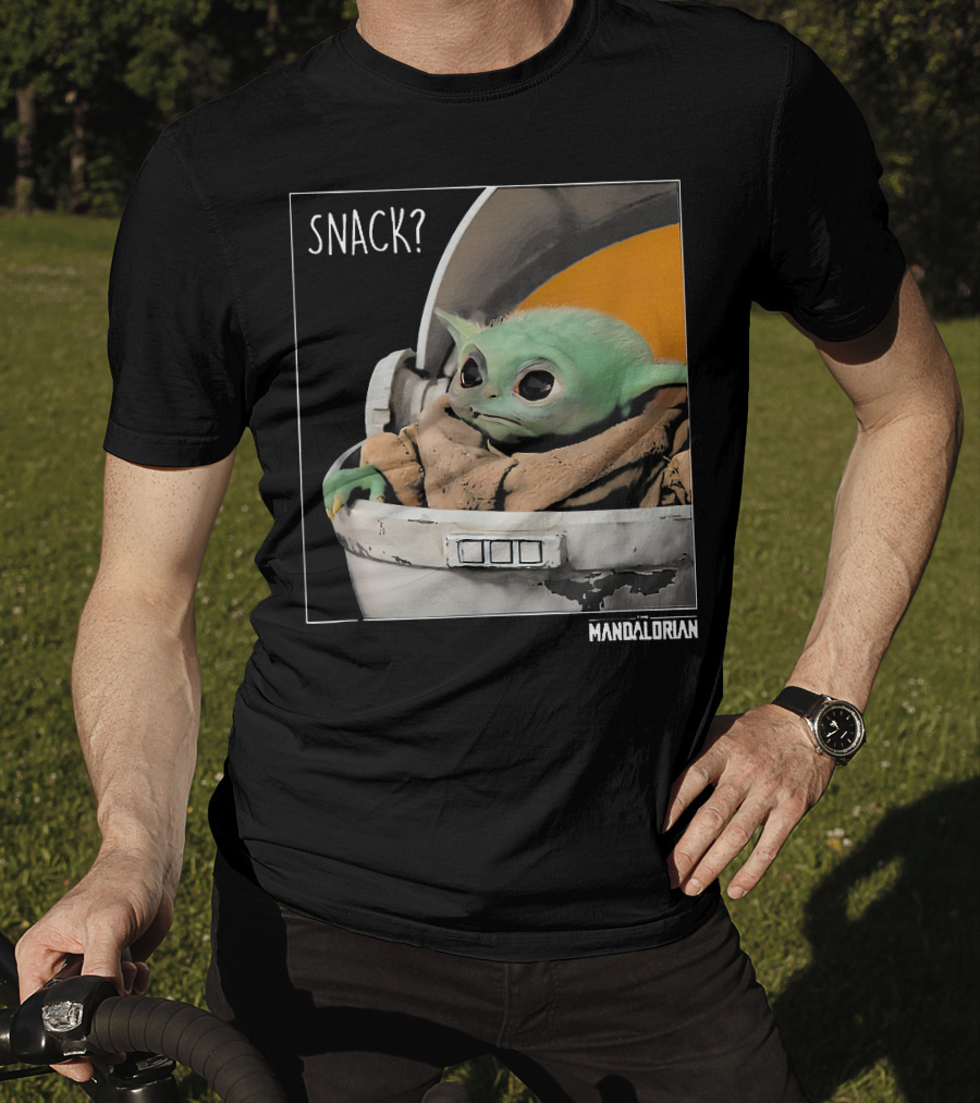 Snack Baby Yoda The Mandalorian T-Shirt