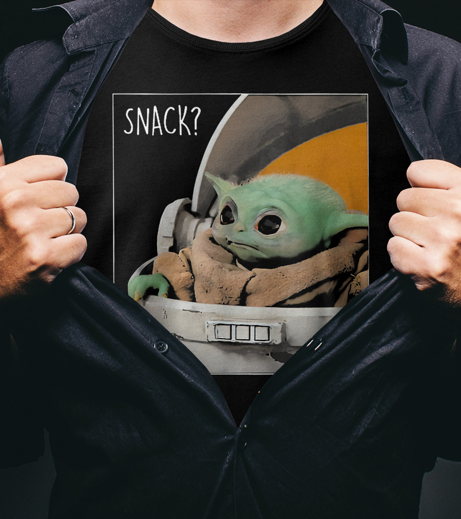 Snack Baby Yoda The Mandalorian T-Shirt