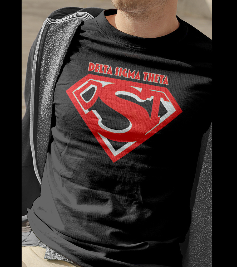 Delta Sigma Theta Superman Shield T-Shirt