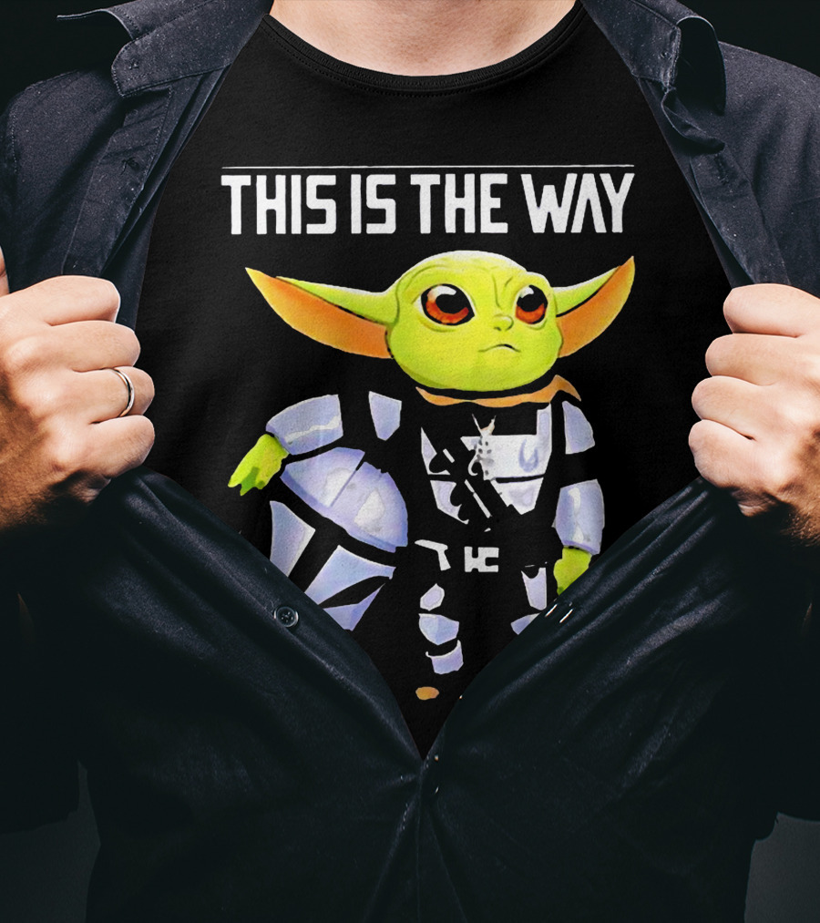 The Child Grogu This Is The Way Mandalorian Helmet Character T-Shirt