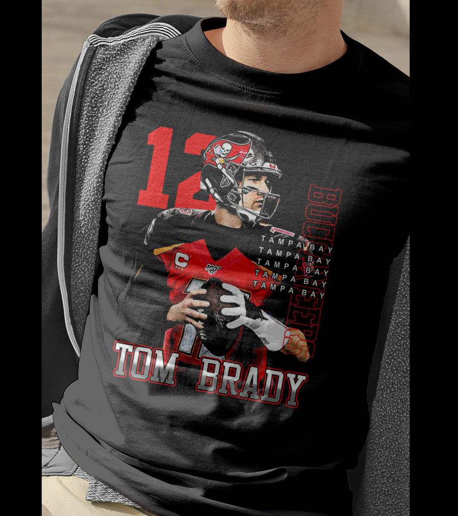 Tom Brady Tampa Bay Buccaneers Number 12 T-Shirt