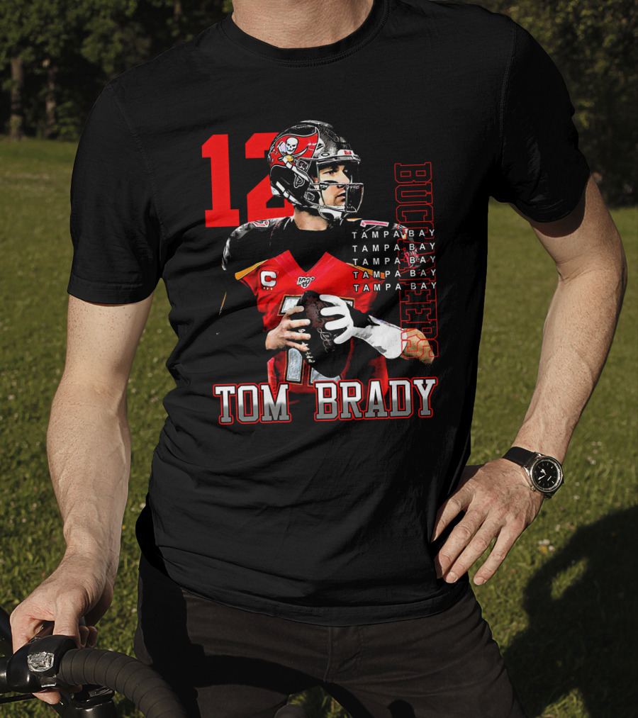 Tom Brady Tampa Bay Buccaneers Number 12 T-Shirt