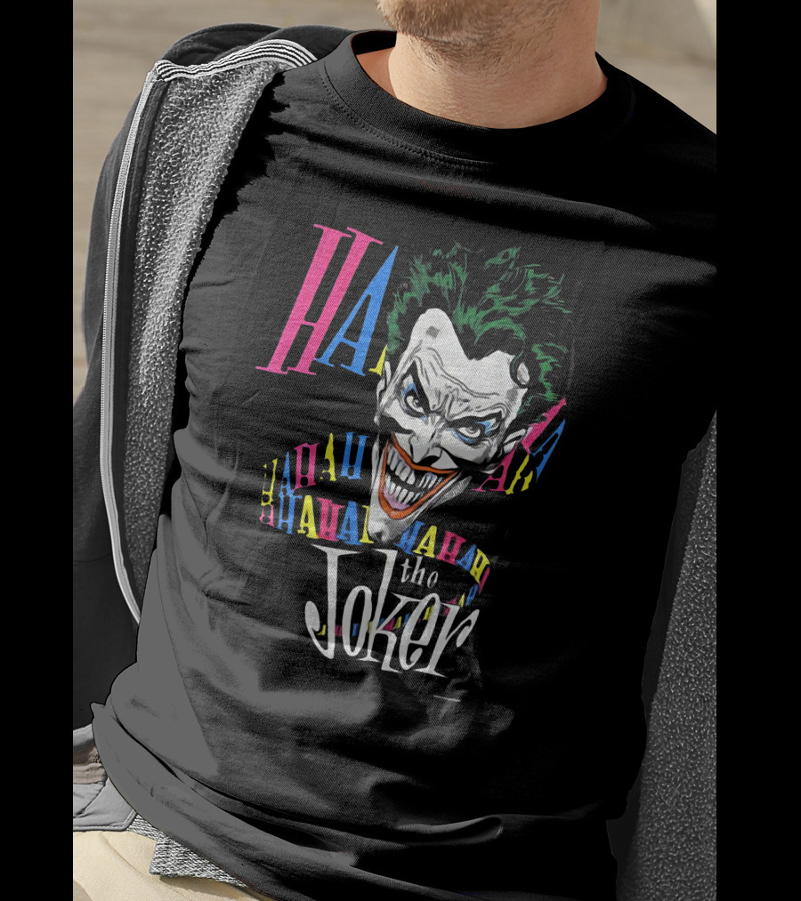 The Joker HAHA 1987 Brian Bolland Vintage DC Comic T-Shirt