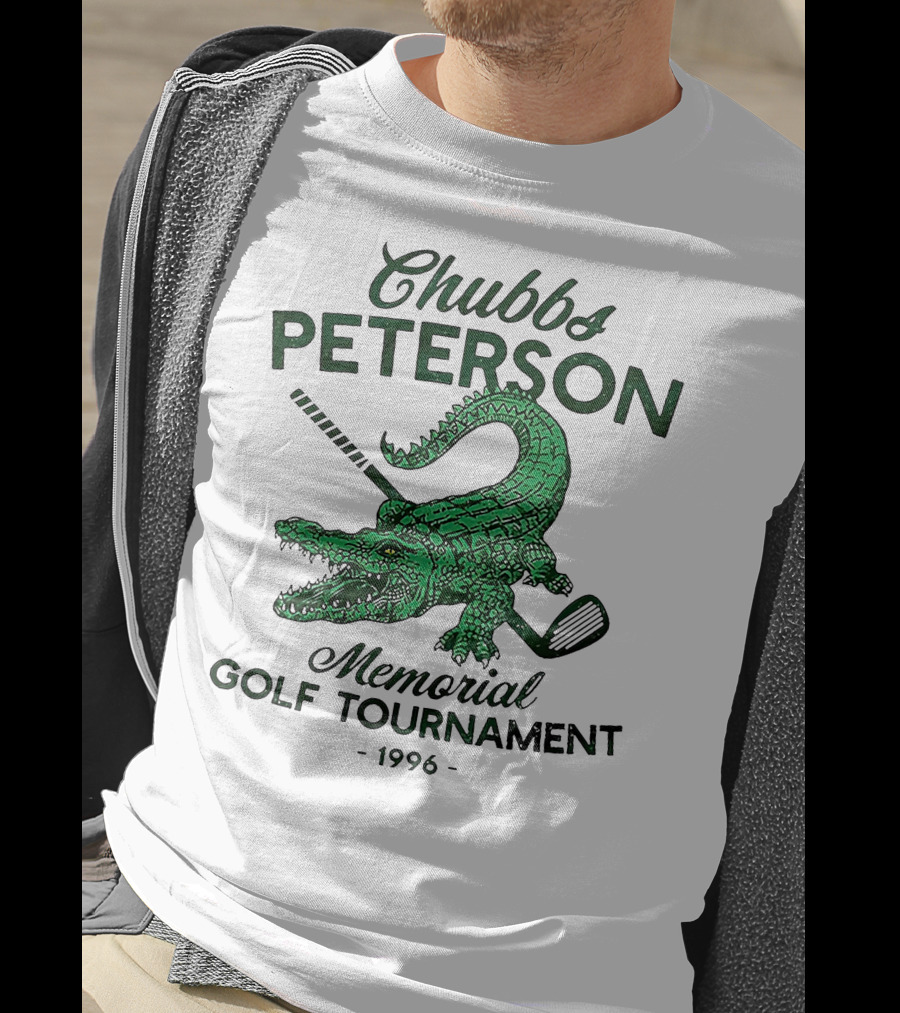 Chubbs Peterson Memorial Golf Tournament 1996 Crocodile With Golf Club T-Shirt