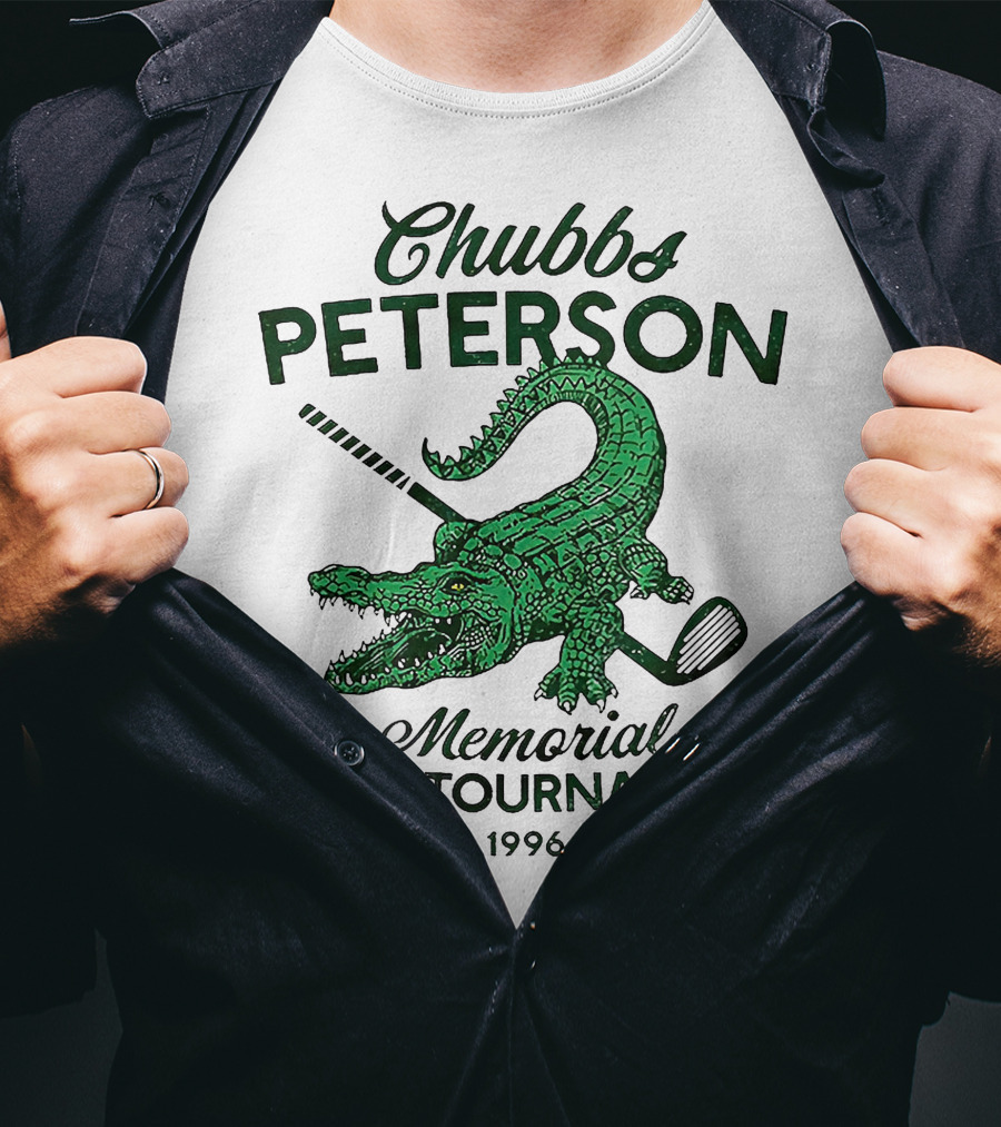 Chubbs Peterson Memorial Golf Tournament 1996 Crocodile With Golf Club T-Shirt