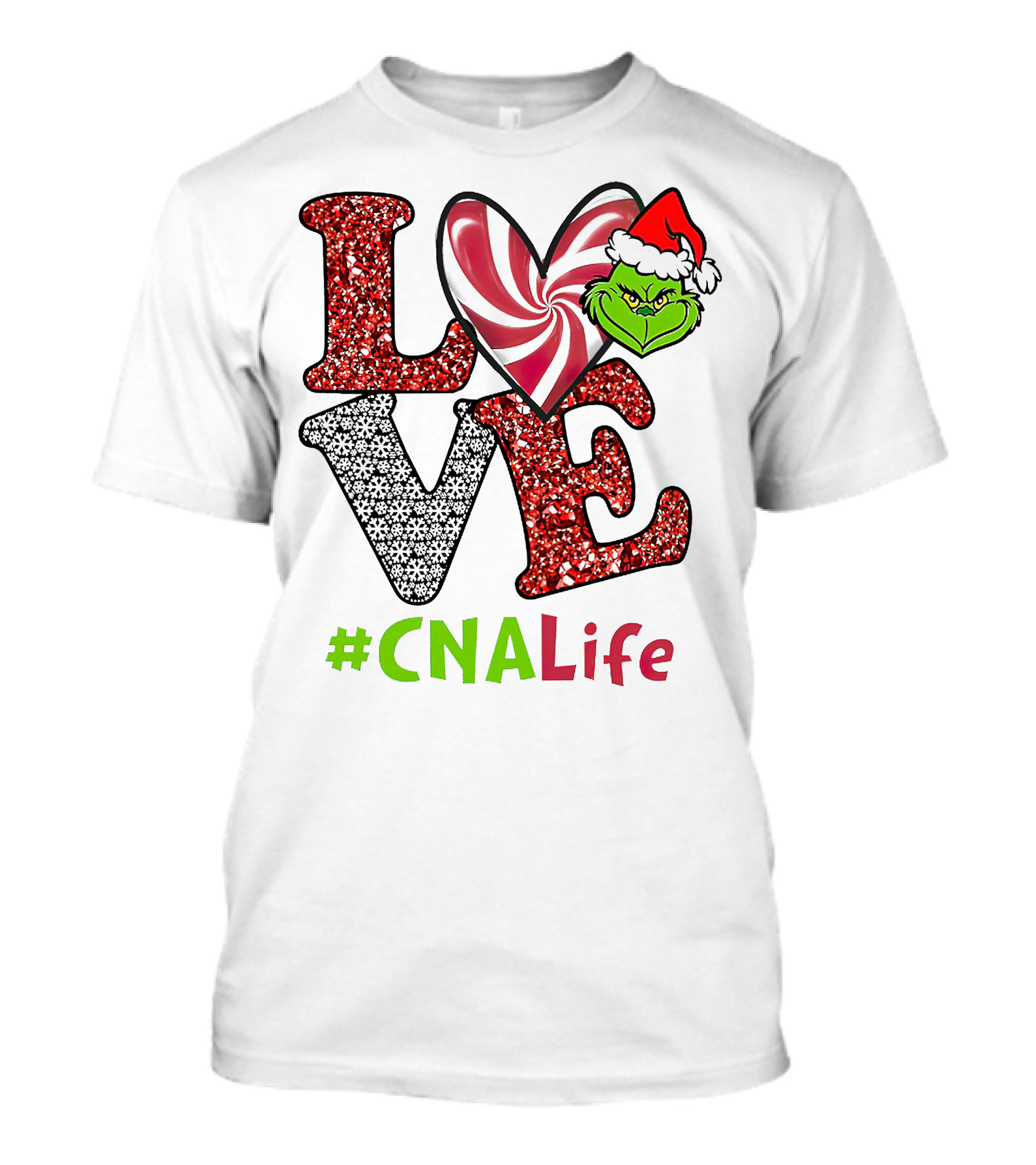 LOVE Grinch Heart #CNALife T-Shirt