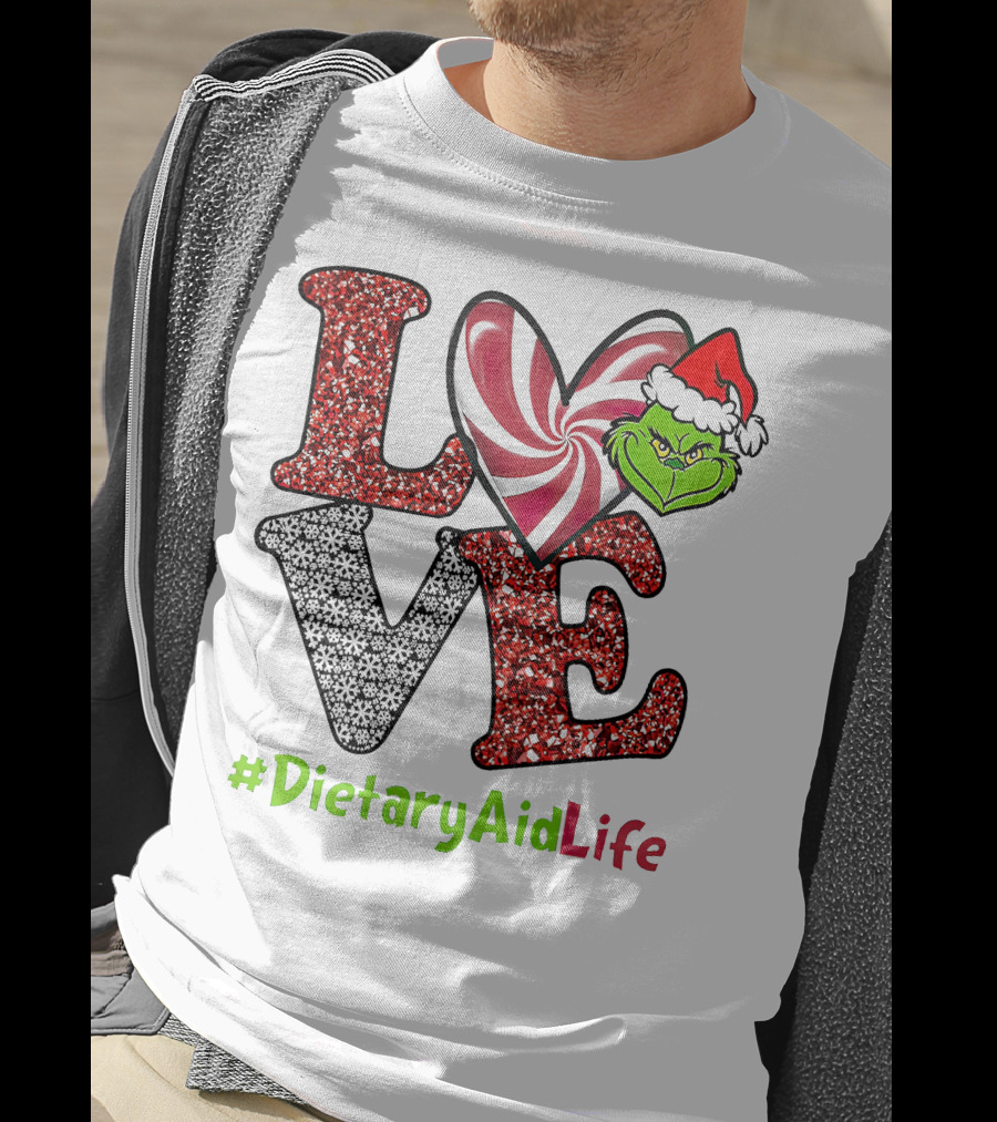 LOVE Grinch Heart #DietaryAidLife T-Shirt