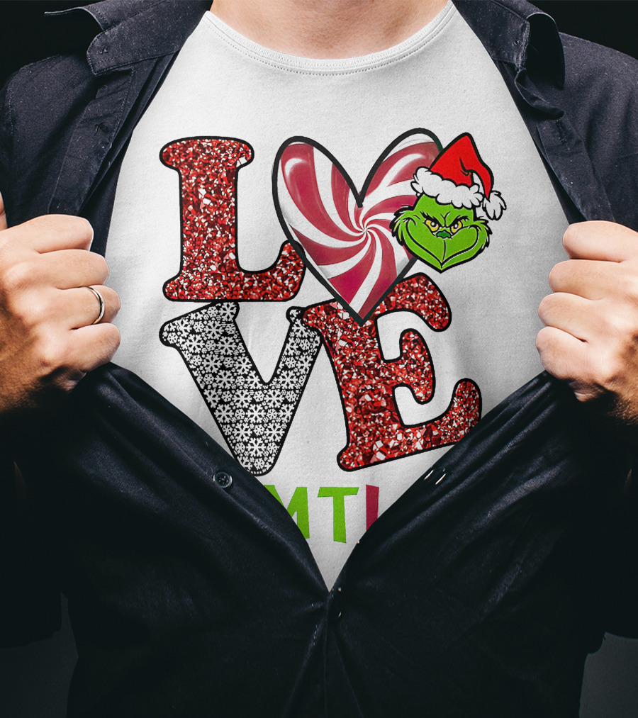 Love Grinch Heart #EMTLife T-Shirt