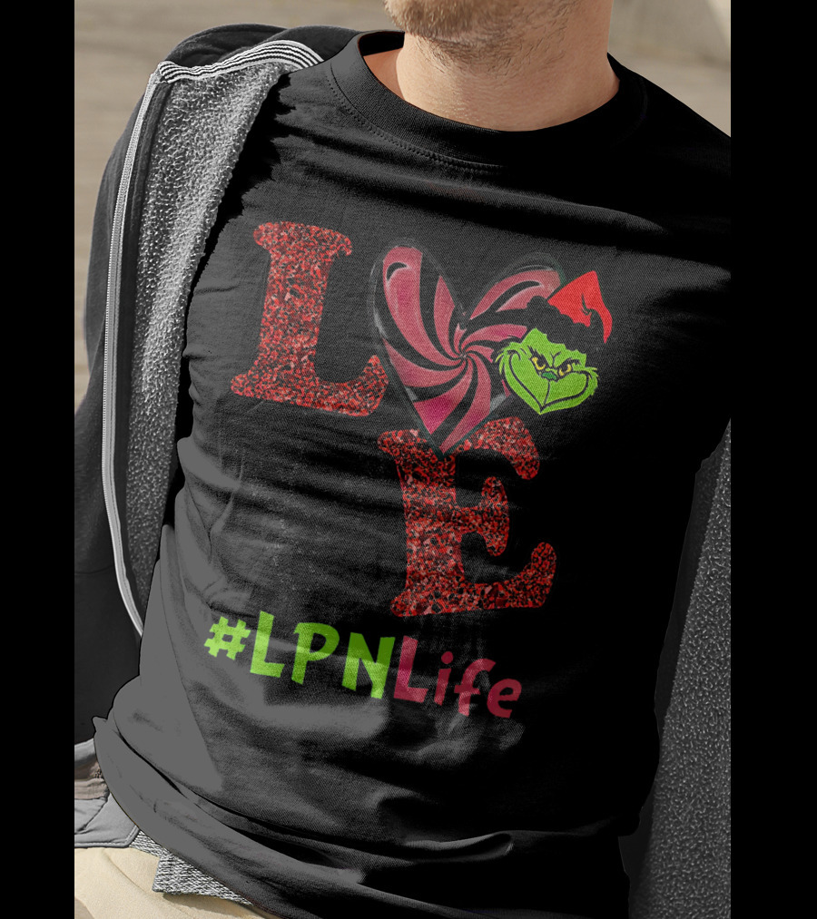 Love Grinch Heart #LpnLife T-Shirt