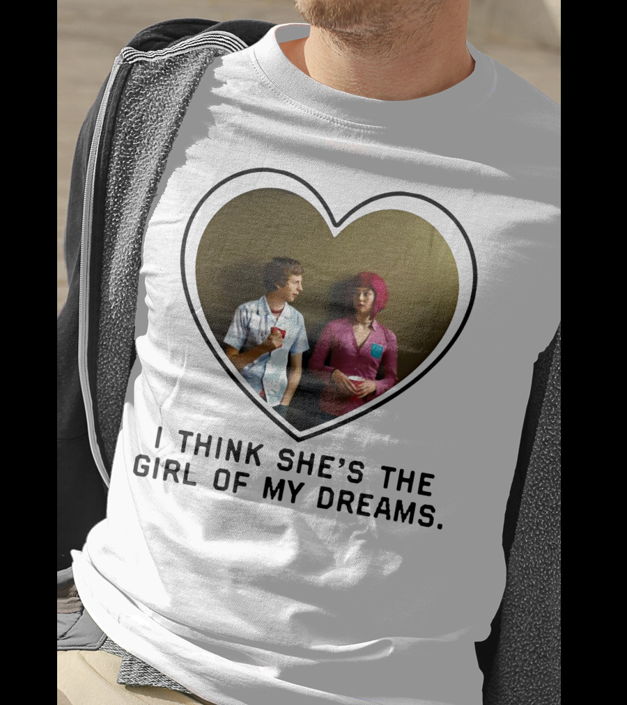 I Think She's The Girl Of My Dreams Heart-Shaped Scene With Young Couple T-Shirt