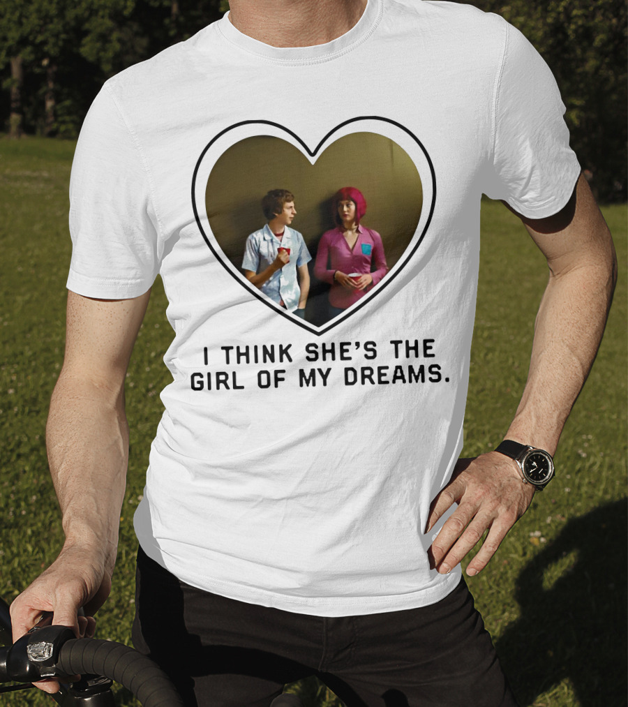 I Think She's The Girl Of My Dreams Heart-Shaped Scene With Young Couple T-Shirt