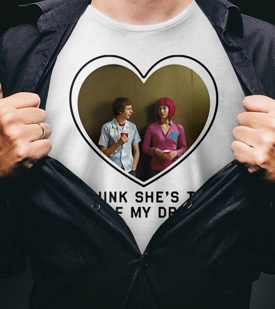 I Think She's The Girl Of My Dreams Heart-Shaped Scene With Young Couple T-Shirt