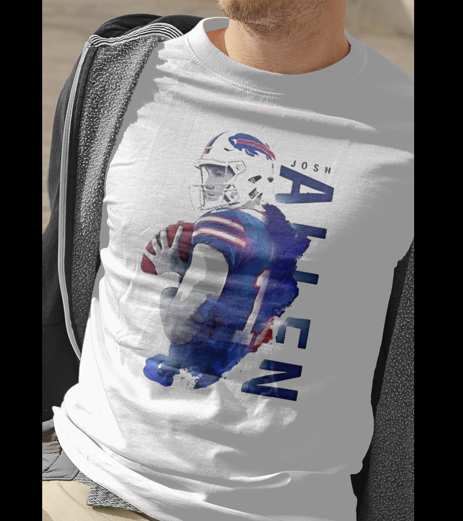 Josh Allen 17 Buffalo Bills NFL Quarterback T-Shirt