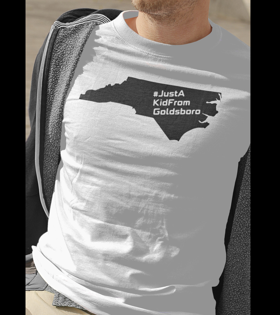 JustAKidFromGoldsboro North Carolina Map T-Shirt