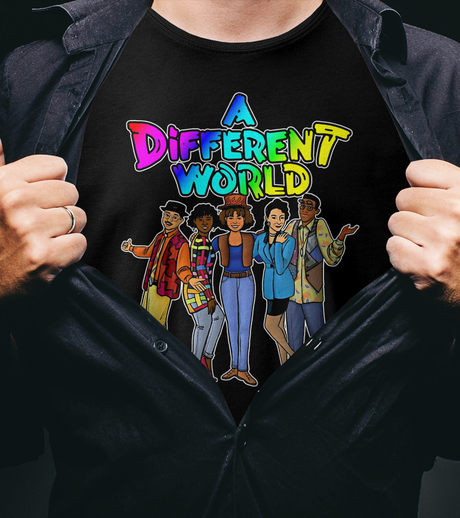 A Different World Colorful Retro Cast T-Shirt