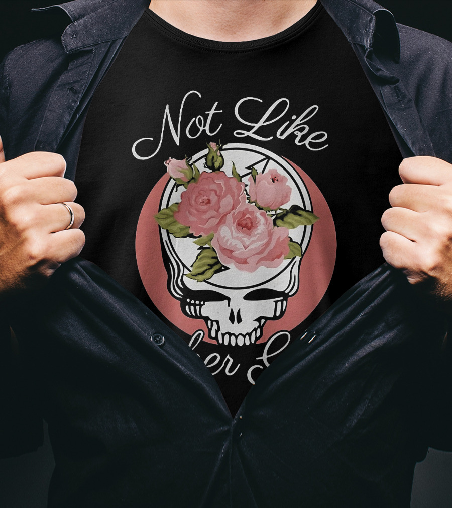Grateful Dead Skull Not Like Other Girls Roses T-Shirt